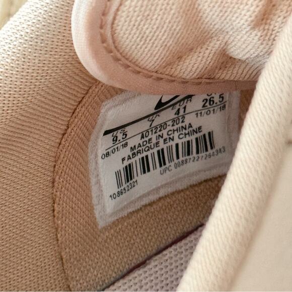 Nike Air Force 1 Jester XX Bio Beige Pink White Leather Sneakers Women’s 9.5 - Picture 8 of 10